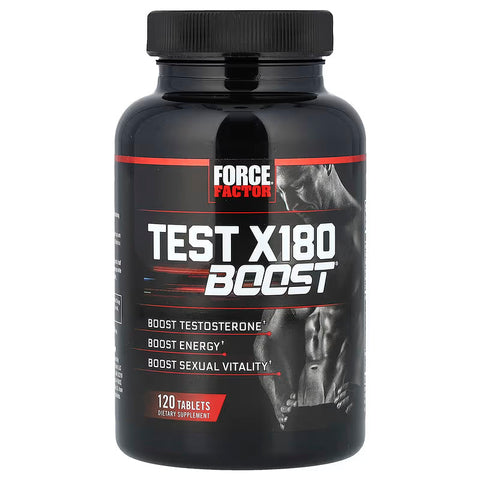 Force Factor Test X180 Booster Male Vitality Daa Aspartic acid Trbiulus Black maca 120 Tablet