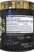 Insane Labz Psychotic Gold PreWorkout Beta Alanine, DMAE Bitartrate, NO Booster 35 Servis - Peach Mango