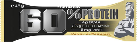 WEIDER %60 Protein Bar - 24×45 gr - Vanilla Caramel