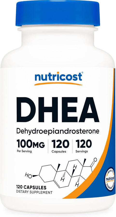 Nutricost DHEA 100mg 120 Caps - Gluten Free, Soy Free, Non-GMO