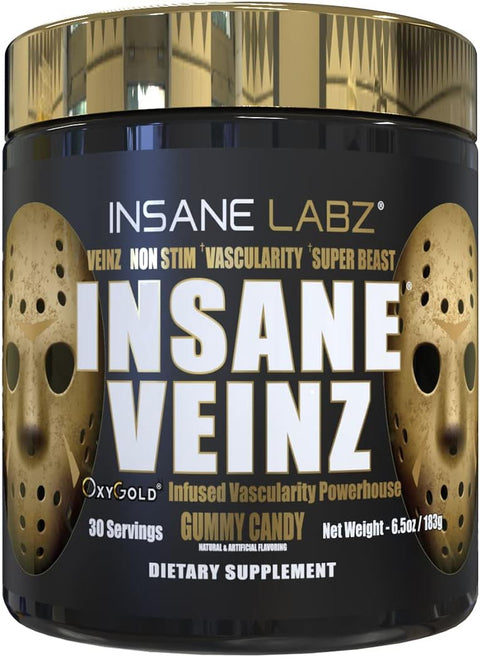Insane Labz Insane Veinz Gold Nitric Oxide Preworkout Hydromax Nitrosigine Glycerol 30 Servis