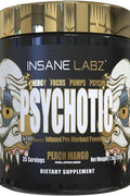 Insane Labz Psychotic Gold PreWorkout Beta Alanine, DMAE Bitartrate, NO Booster 35 Servis - Peach Mango