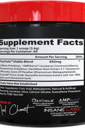 Insane Labz Psychotic Diablo Powder Thermogenic Fat Burner Yohimbine 60 Servis - Cherry Lemon