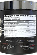 Insane Labz Psychotic Test Energy Pump Boosting PreWorkout DMAE Bitartrate D-Aspartic Acid Creatine HCL and Glycerol Monostearate 30 Servings Lemon-Lime