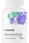 THORNE Advanced Iron Complex Chelated Iron Folate, B and C Vitamin 60 Caps