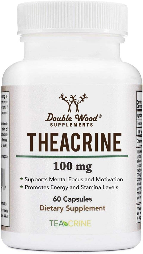 Double Wood Theacrine TeaCrine 100mg Energy & Focus 60 Caps