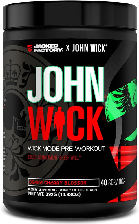 Jacked Factory X John Wick - Wick Mode PreWorkout 40 Servings
