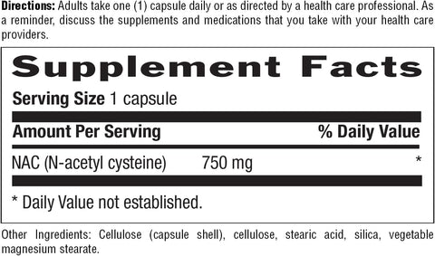 Country Life NAC N-Asetil Sistein 750 mg, 30 Vegan Kapsül