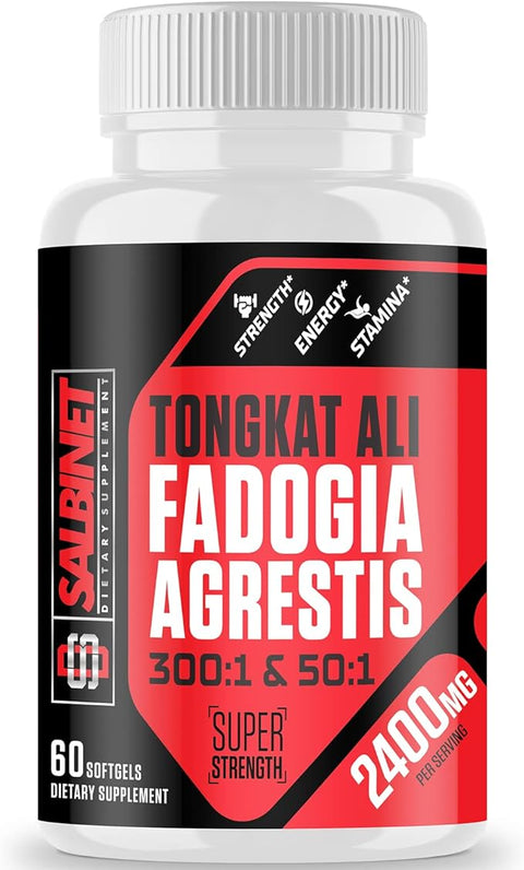 Salbinet 2400mg Fadogia Agrestis Tongkat Ali 1400mg Fadogia Agrestis & 1000mg Tongkat Ali