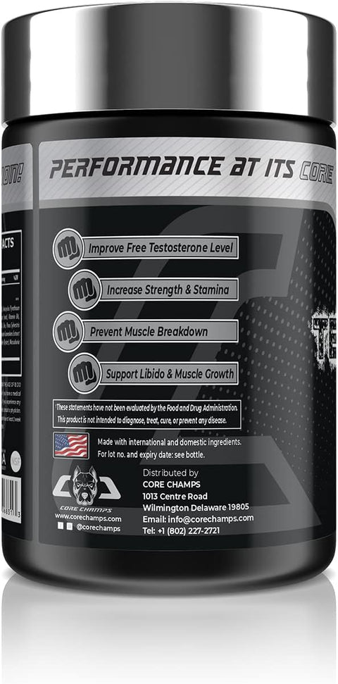 Core Champs Core Series Test Freak Booster Daa Aspartic acid Tribulus 60 caps