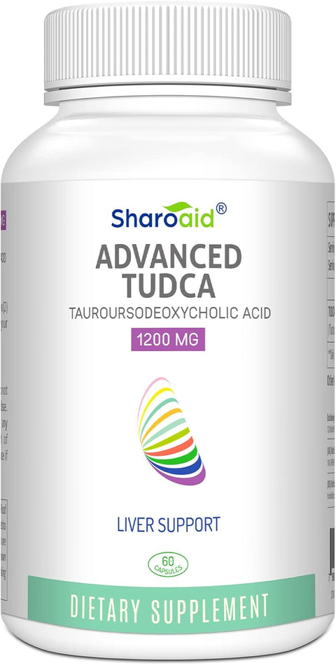 Sharoaid TUDCA Liver Detox Cleanse Kidney Gallbladder 1200 mg 60 Caps