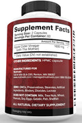 Nutrivein Premium Apple Cider Vinegar Digestion, Keto, Cleansing, and Balanced 1600 mg - 120 Caps