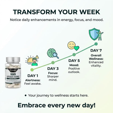 Probase Nutrition Longevity Pure NMN to Boost NAD+ Nicotinamide Mononucleotide 60 Caps