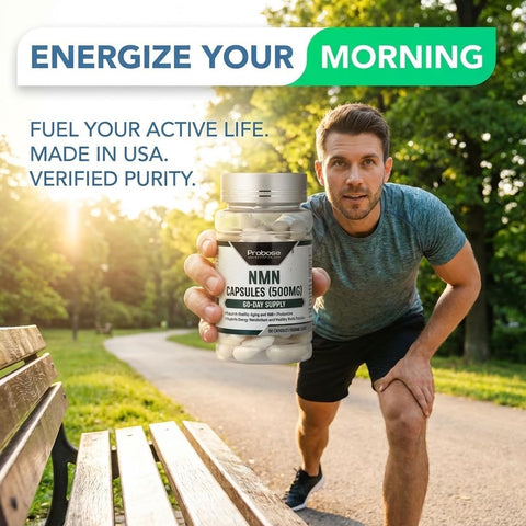 Probase Nutrition Longevity Pure NMN to Boost NAD+ Nicotinamide Mononucleotide 60 Caps