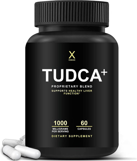 HUMANX Store TUDCA+ 1000mg Bile Salts Liver Support Gallbladder Cleanse Tauroursodeoxycholic 60 Caps