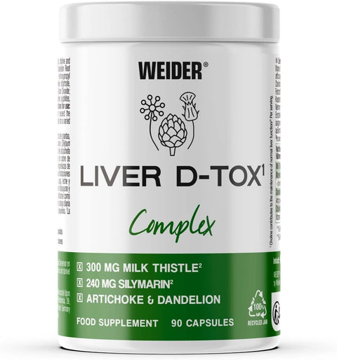 Weider Liver Detox B6 Complex Milk thistle+Artichoke+Dandelion – 90 caps