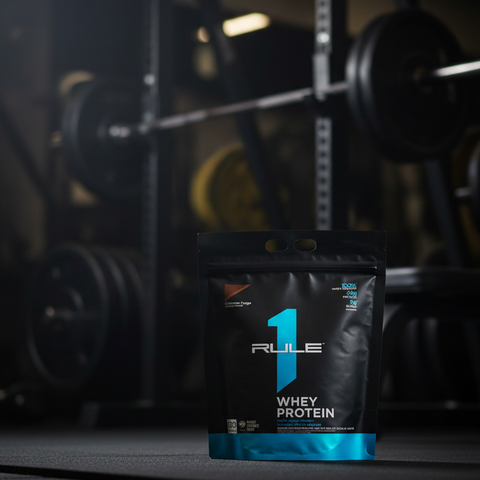 Rule1 1 Whey Blend Chocolate Fudge Bag Protein 130 Servings - 4,55 Kg