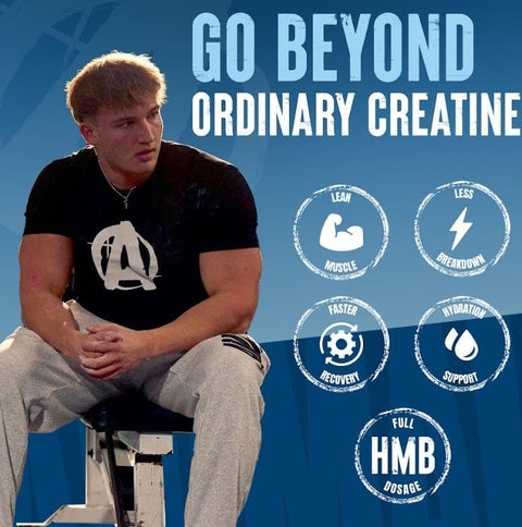 Animal Creatine HMB Powder with Electrolytes for Recovery Daily Energy 30 Servings