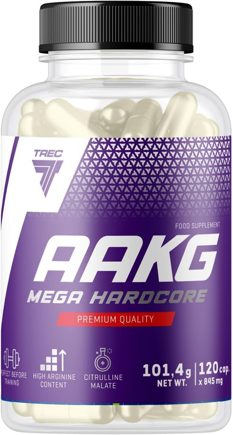 TREC Nutrition AAKG Nitric Oxide L-Arginine L-Citrulline Pump 120 Caps