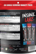 Insane Labz Psychotic Preworkout Energy Focus and Endurance with Beta Alanine Creatine Monohydrate DMAE 30 Pack Variety