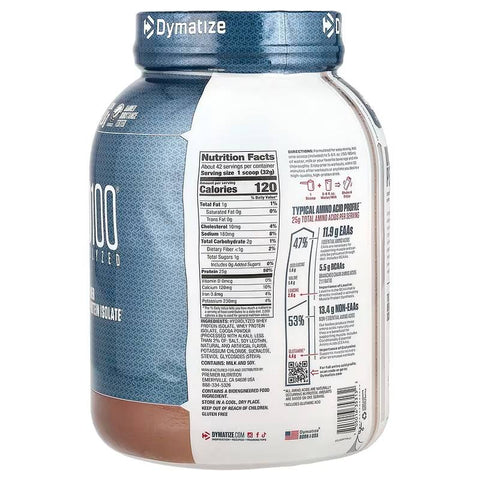 Dymatize ISO100 Hydrolyzed 100% Whey İzole Protein Isolate Gourmet Chocolate 1.37 kg