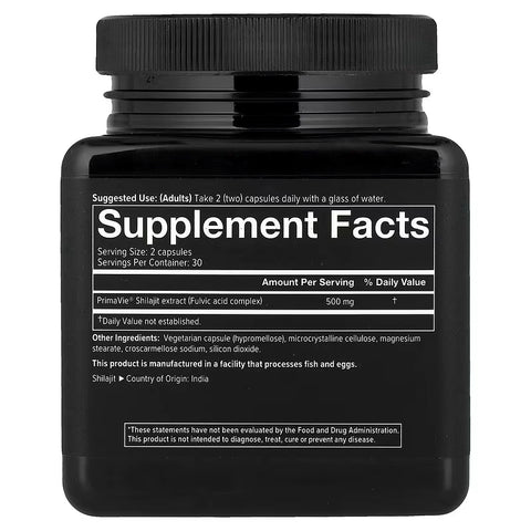 Youtheory Men's Health Shilajit 60 Veg Caps