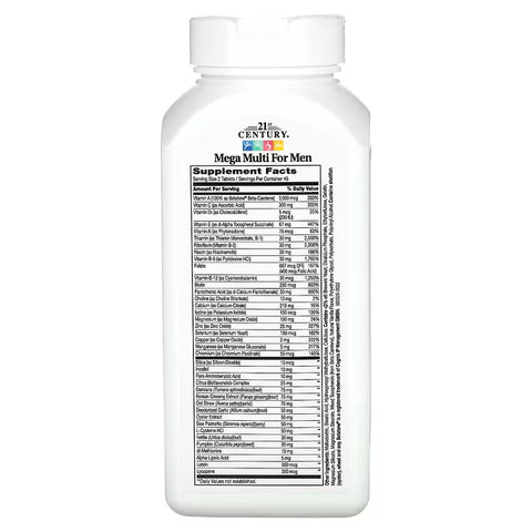 21st Century, Mega Multi Vitamin for Men, 90 Tablet