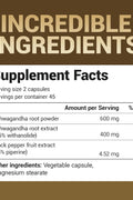 Dr. Berg Ashwagandha Capsules 1000mg 90 Caps