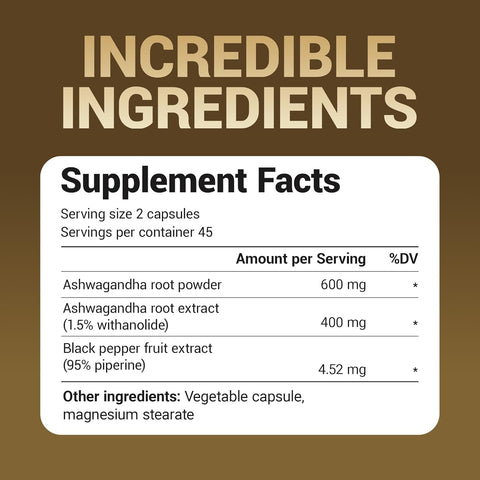 Dr. Berg Ashwagandha Capsules 1000mg 90 Caps