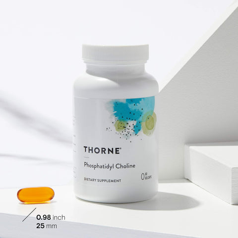 Thorne Phosphatidyl Choline - Phospholipid Complex for Cell Membrane Support Detox - 60 Gelcaps