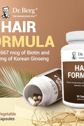 Dr. Berg All-in-One Vitamins for Hair Skin & Nails with Biotin Saw Palmetto DHT Blocker 90 Caps