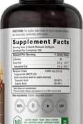 Horbäach MCT Oil 3600mg 300 Softgels with Coconut Caprylic & Capric Acid Keto Friendly Formula
