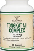 Double Wood Tongkat Ali Extract Tribulus Longjack Eurycoma Longifolia for Men & Women 60 Caps