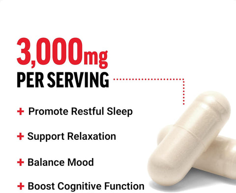 Force Factor Glycine to Promote Relaxation and Restful Sleep Support Cognitive Mood Balance, and Nerve Health, 100 Vegetable Capsules
