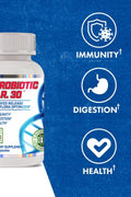 Evogen Probiotic D.R. lactobacillus Gut Flora Optimizer Immunity Digestion Health 30 Billion CFUs 30 Caps