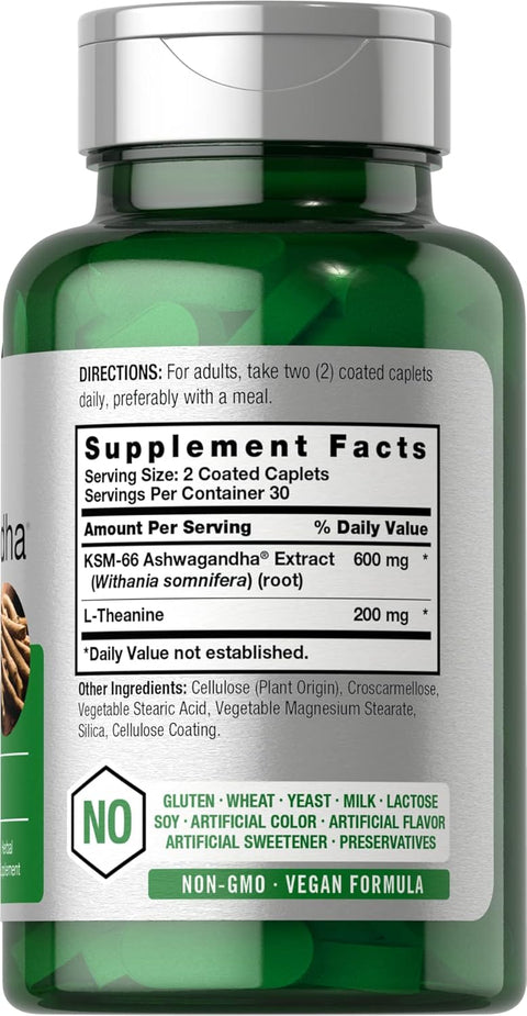 Horbaach KSM66 Ashwagandha 600mg | with L-Theanine 60 Tablet