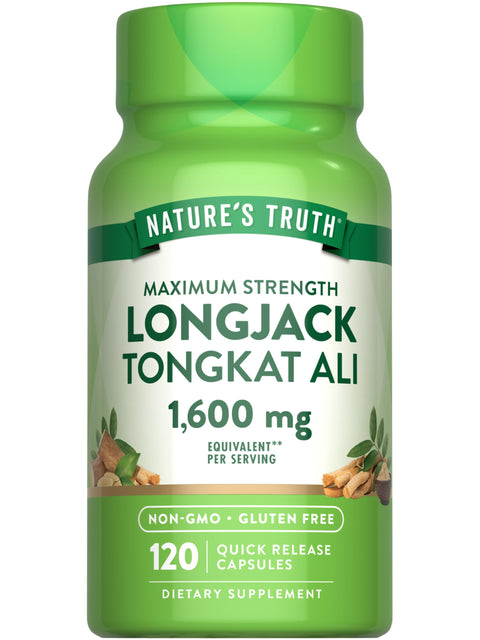 Natures Truth Longjack Tongkat Ali 1600 mg 120 20:1 Extract Quick Release Caps