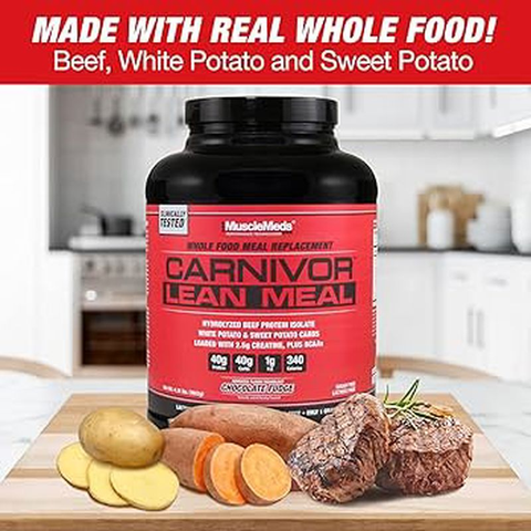 Musclemeds Carnivor Beef protein isolate Lean Meal Protein gainer (Öğün protein tozu) 1950 Gram