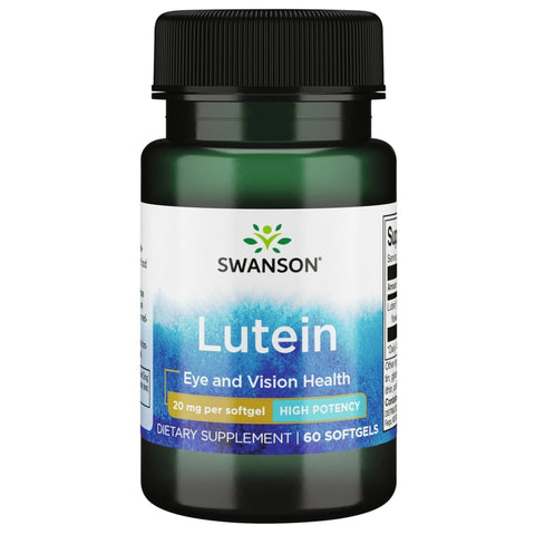 Swanson Lutein Eye and Vision Health 20 mg 60 Softgels