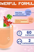 inGreens Red Vine Leaf Extract 1700mg & Horse Chestnut Extract Supports Vein Skin Health 60 Caps