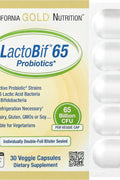 California Gold Nutrition LactoBif 65 Probiotics 30 Veggie Capsules