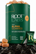 ROOT LABS 10-in-1 Alpha Shilajit Gummies 4000 mg Ksm66 with Tongkat Ali & Maca Root Men & Women 60 Gummies