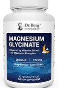 Dr. Berg Maximum Strength 4-in-1 Chelated Magnesium Glycinate D3, B6 & Zinc 90 Caps