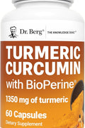 Dr. Berg Turmeric with Curcumin Black Pepper BioPerine 1350 mg 60 Caps