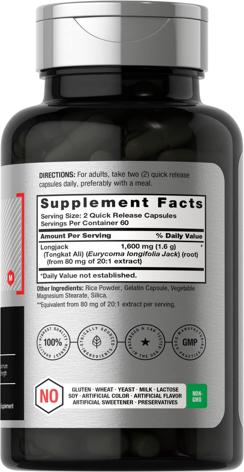Horbaach Longjack Tongkat Ali 1600mg | 120 Kapsül