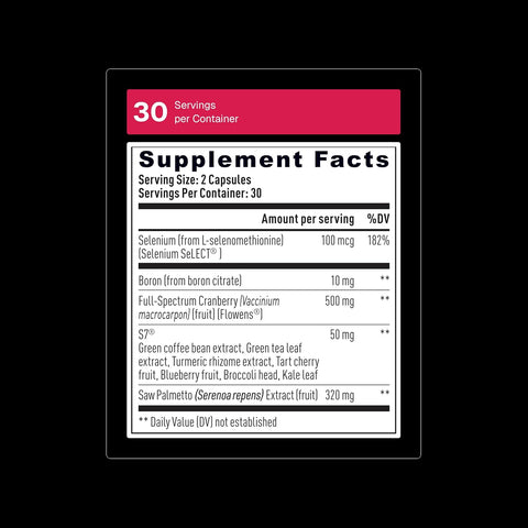 Weider Prime Prostate Health for Men Saw Palmetto Nitric Oxide Boron Selenium 60 Veggie Caps
