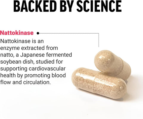 Force Factor Nattokinase Fermented Soybean Seed 2,000 Fu 90 Vegetable Capsules