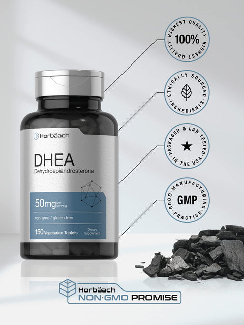 Horbaach DHEA 50mg per serving | 150 Tablets
