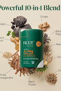 ROOT LABS 10-in-1 Alpha Shilajit Gummies 4000 mg Ksm66 with Tongkat Ali & Maca Root Men & Women 60 Gummies