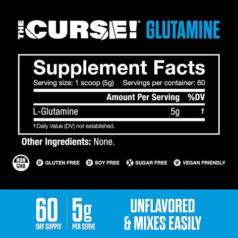 JNX Sports The Curse Glutamine Unflavored 300 g